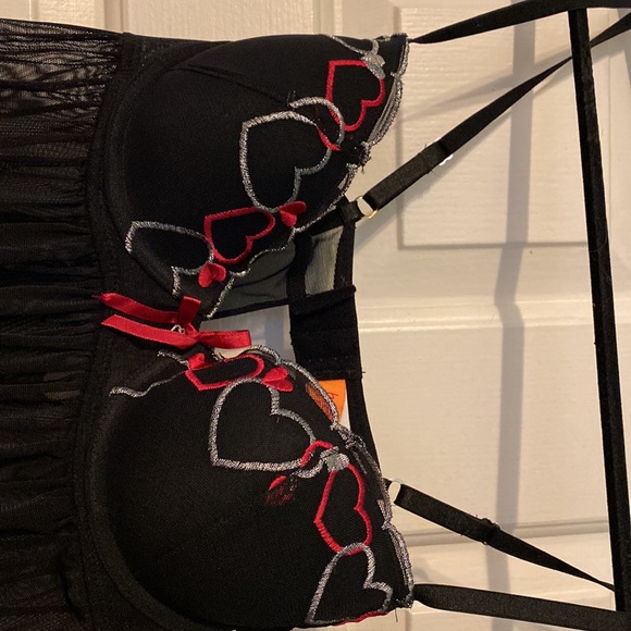 NWT.  Sheer baby doll pajamas with string thong panties. - Picture 5 of 6